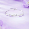 Women's 925 Sterling Silver Bracelet, Delicate Niche Design, Elegant & Aesthetic Jewelry