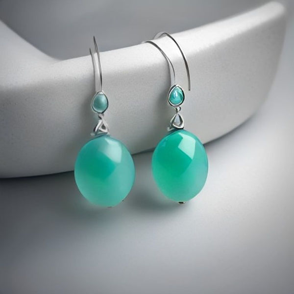 Amazonite Sun Drop Earrings