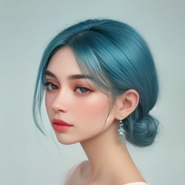 Aquamarine Infinity Threader Earrings