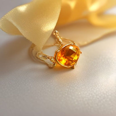 Citrine Butterfly Beaded Bracelet in 925 sterling silver