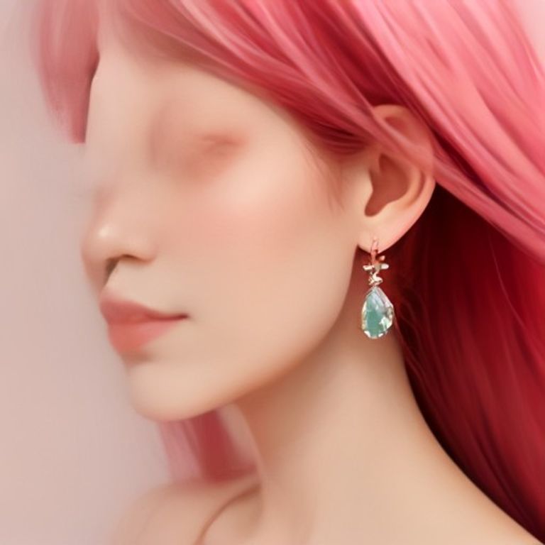 Morganite Tree of Life Cluster Stud Earrings