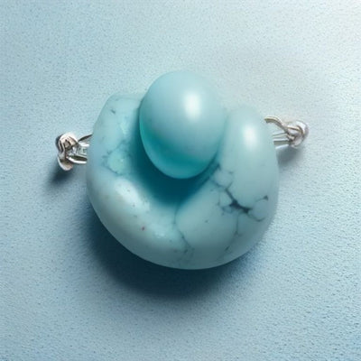 Turquoise Rabbit Wrap Bracelet in 925 sterling silver